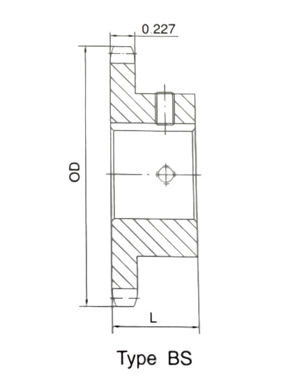 #41 B Hub, 18 Teeth, 7/8 Finished bore, 41B18F 7/8