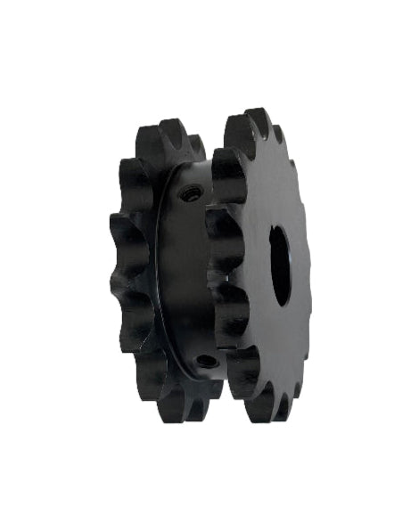 #60 Double Single, 14 Teeth, Type A, 1" Finished Bore, DS60A14H 1"