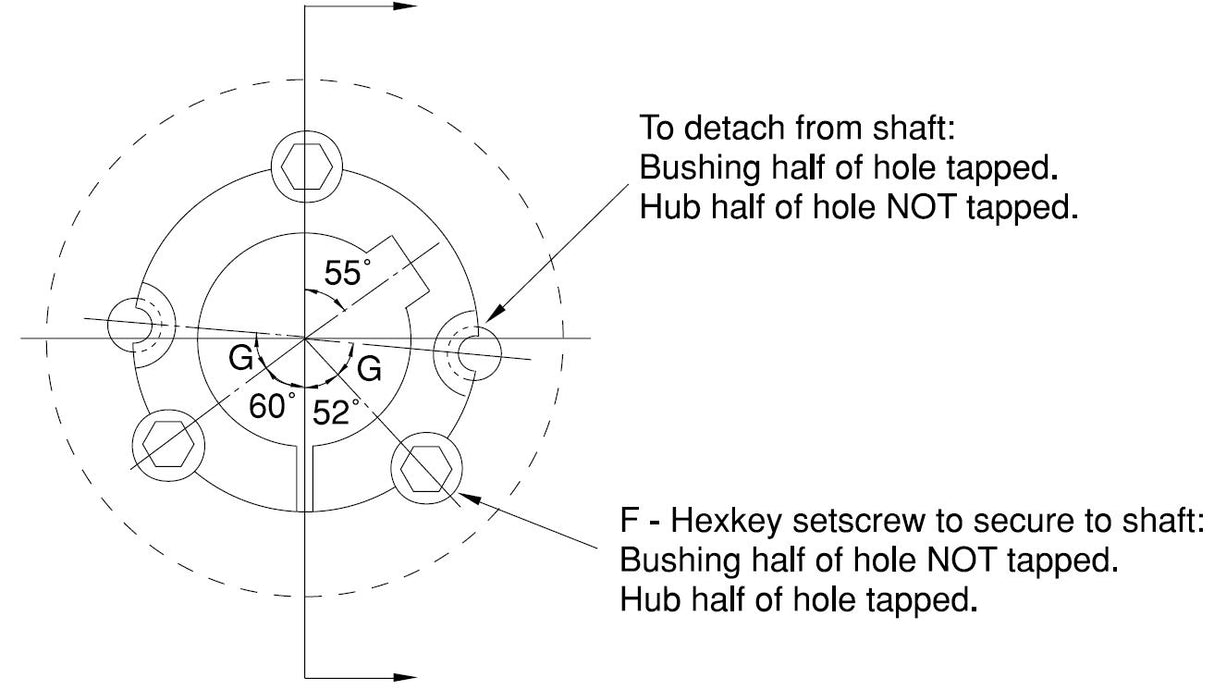 4040 Taper Lock Bushing 3-5/16 bore