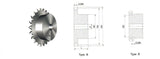 #40 B Hub 10 Teeth 3/4 bore