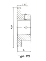 #41 B Hub, 18 Teeth, 7/8 Finished bore, 41B18F 7/8