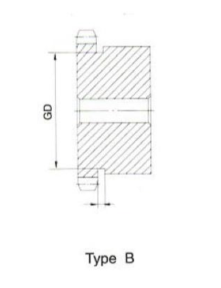 #41 B Hub, 12 Teeth, 7/8 Finished bore, 41B12F 7/8