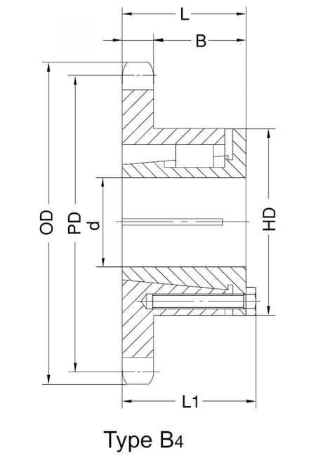 #100 Q Bushing Split Taper Sprocket 12 Teeth 100Q12H