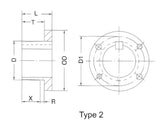 H Series Split Taper Bushing 11/16 Bore
