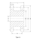 #80 Double Single 16 Teeth Type A Plate
