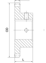 #100 B Hub 10 Teeth 1-1/2 bore