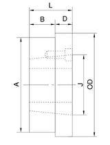 Taper-Bushed Type S30-16 Hub