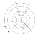 Q-Bushed Weld-On E-A Hub
