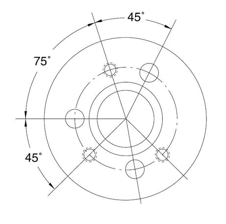 Q-Bushed Weld-On E-A Hub