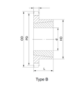 #100 Taper Bushed Sprocket 32 Teeth
