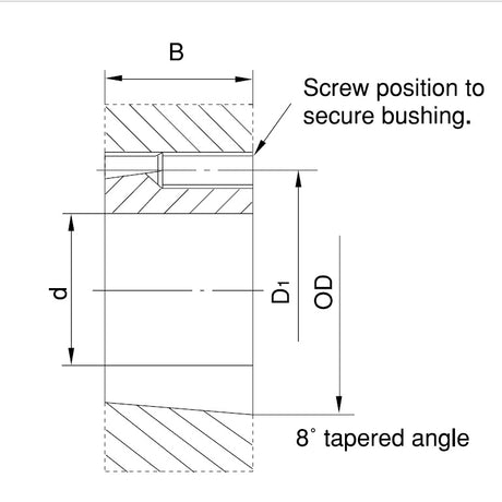 1008 Bushing 1/2in