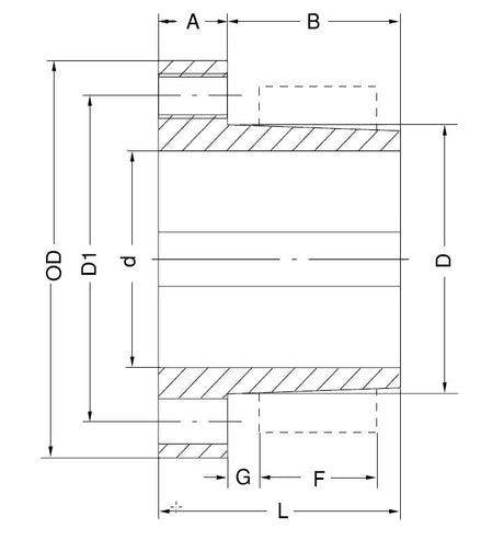 E Bushing QD 2-7/8 bore